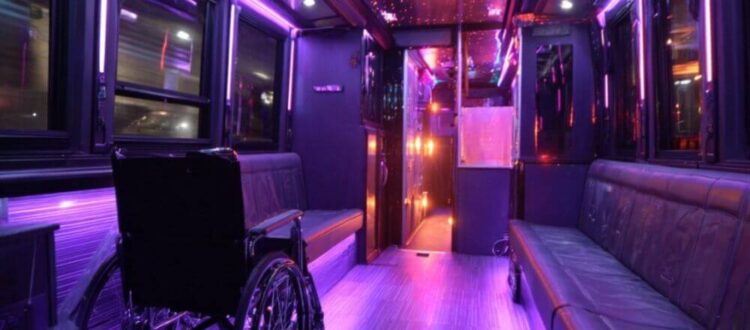 party bus with wheelchair lift